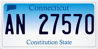 CT license plate AN27570