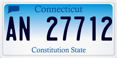 CT license plate AN27712
