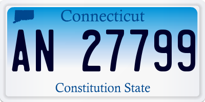 CT license plate AN27799