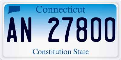 CT license plate AN27800