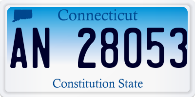 CT license plate AN28053