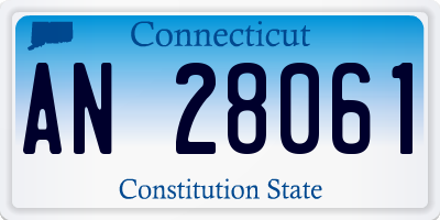 CT license plate AN28061