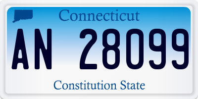 CT license plate AN28099