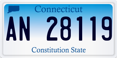 CT license plate AN28119