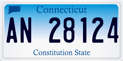 CT license plate AN28124