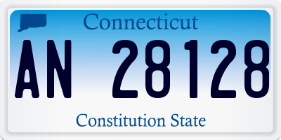 CT license plate AN28128