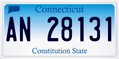 CT license plate AN28131