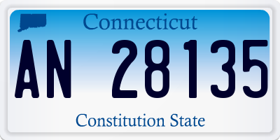 CT license plate AN28135