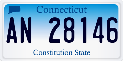 CT license plate AN28146