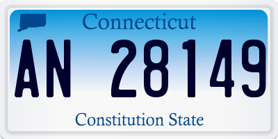 CT license plate AN28149