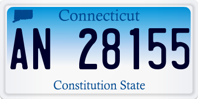 CT license plate AN28155