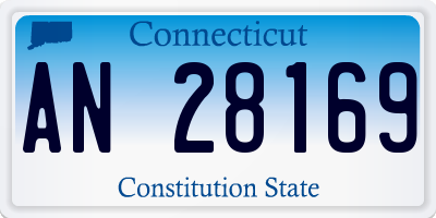 CT license plate AN28169