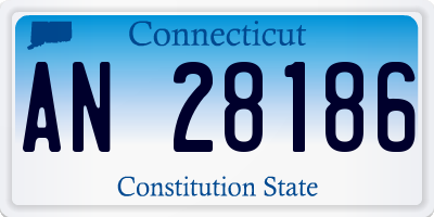 CT license plate AN28186