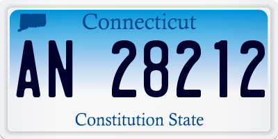 CT license plate AN28212