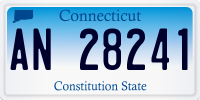 CT license plate AN28241