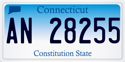 CT license plate AN28255