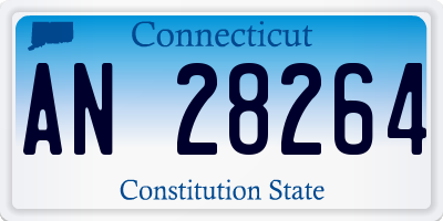 CT license plate AN28264