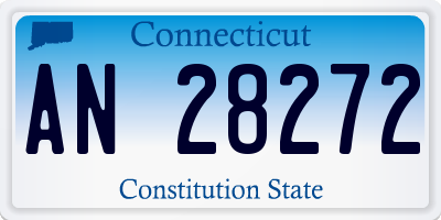 CT license plate AN28272