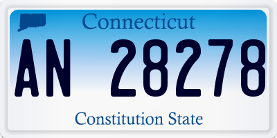 CT license plate AN28278