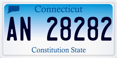 CT license plate AN28282