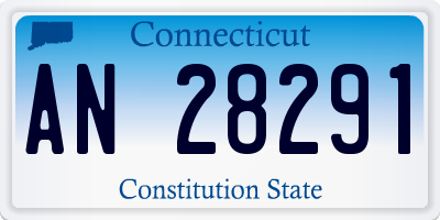 CT license plate AN28291