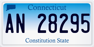 CT license plate AN28295