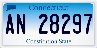 CT license plate AN28297