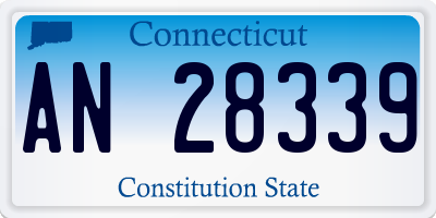 CT license plate AN28339