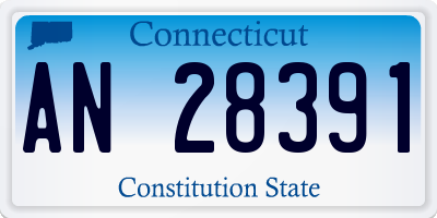 CT license plate AN28391
