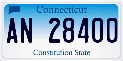 CT license plate AN28400