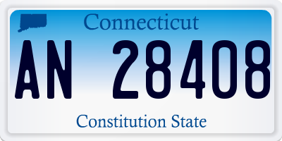 CT license plate AN28408