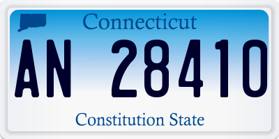 CT license plate AN28410