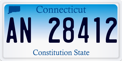 CT license plate AN28412