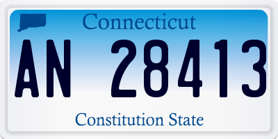 CT license plate AN28413