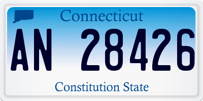 CT license plate AN28426