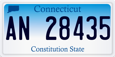 CT license plate AN28435