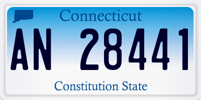 CT license plate AN28441