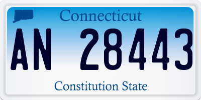 CT license plate AN28443
