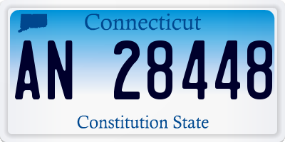 CT license plate AN28448