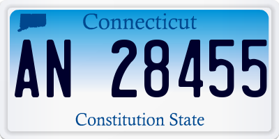 CT license plate AN28455