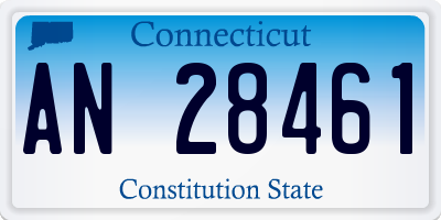 CT license plate AN28461