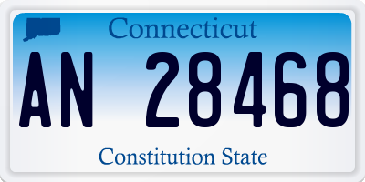 CT license plate AN28468