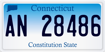 CT license plate AN28486