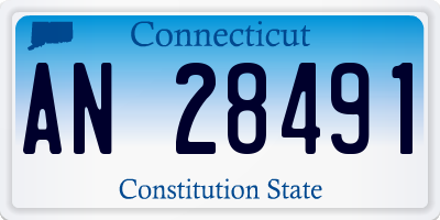 CT license plate AN28491