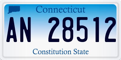 CT license plate AN28512