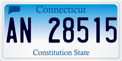 CT license plate AN28515