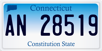 CT license plate AN28519
