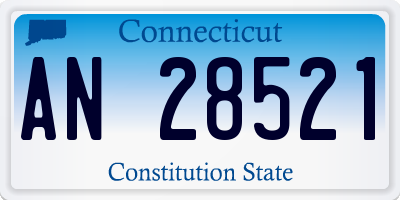 CT license plate AN28521