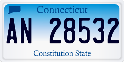 CT license plate AN28532