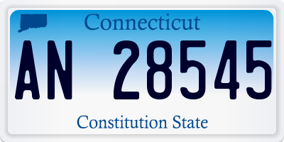 CT license plate AN28545